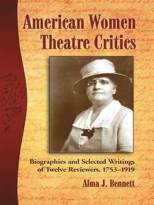 cover image of American Women Theatre Critics